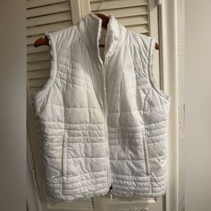 The North Face Snowy White Reversible Puffer Vest